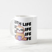 Mug Sloth Life | Parcelle couchée (Devant gauche)