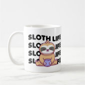 Mug Sloth Life | Parcelle couchée (Gauche)