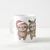 Mug Sloth Noël Animaux mignons Sloth (Devant gauche)