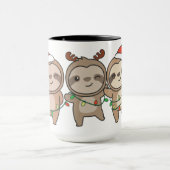 Mug Sloth Noël Animaux mignons Sloth (Centre)