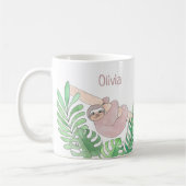 Mug Sloth personnalisé (Gauche)