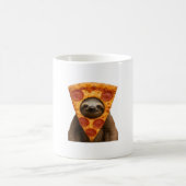 Mug Sloth pizza funny weird prank meme cute happy chri (Centre)