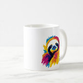 Mug Sloth Portrait Illustration Watercolour Painting (Devant droit)