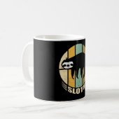 Mug Sloth Retro| Cadeau de Sloth Funny (Devant gauche)