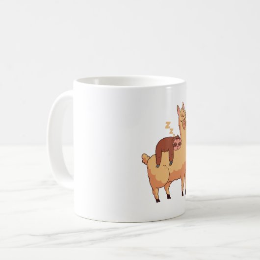 Mug Sloth Riding Llama (Devant gauche)