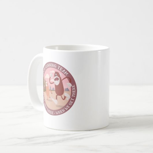 Mug Sloth RUNNING Team Funny Runners Graphics Cadeau (Devant gauche)