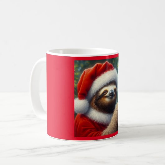 Mug Sloth Santa Claus (Devant gauche)