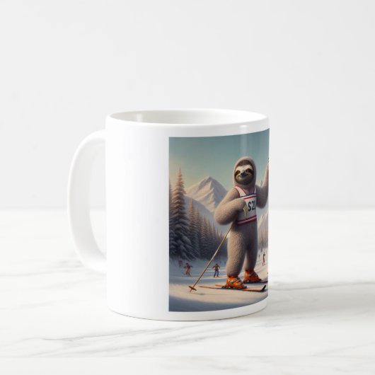 Mug Sloth Skiing (Devant gauche)