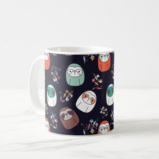 Mug Sloth sombre (Devant gauche)