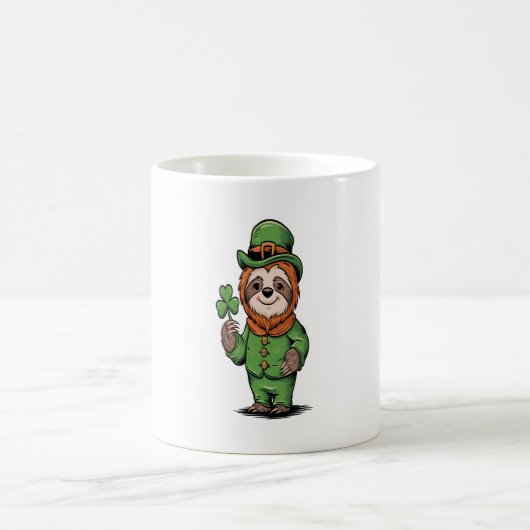 Mug Sloth St Patrick's Day Irish Lucky (Centre)