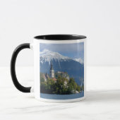 Mug Slovénie, Bled, lac de Bled, île de Bled, Bled (Gauche)