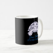Mug Slow Down It’s the Weekend Minimal Quote Turtle (Devant droit)