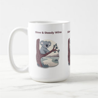 Mug **"Slow & Steady Wins – Motivational Cute Koala "*