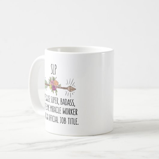 Mug SLP Speech Language Pathologist Therapist Teacher (Devant gauche)