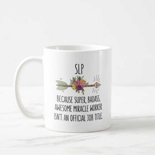 Mug SLP Speech Language Pathologist Therapist Teacher (Gauche)