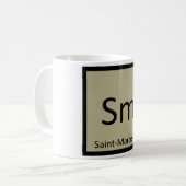 Mug SM - Symbole de chimie de fromage de (Devant gauche)