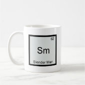 Mug Sm - Symbole de l'élément de chimie drôle de Slend (Gauche)