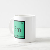 Mug Sm - Tee Symbole d'Élément de Chimie de Machine Si (Devant gauche)