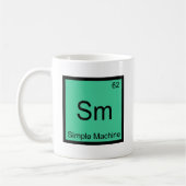 Mug Sm - Tee Symbole d'Élément de Chimie de Machine Si (Gauche)