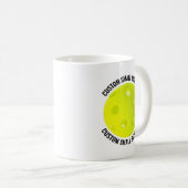 Mug Small Personalized Text Pickleball 11 oz. Custom (Devant droit)