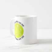 Mug Small Personalized Text Pickleball 11 oz. Custom (Devant gauche)