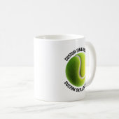 Mug Small Personalized Text Tennis Ball  11 oz. Custom (Devant droit)