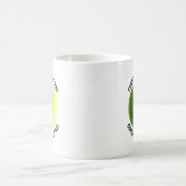 Mug Small Personalized Text Tennis Ball  11 oz. Custom (Centre)