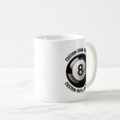 Mug Small Personalized Text Tennis Ball  11 oz. Custom (Devant droit)