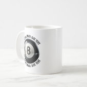 Mug Small Personalized Text Tennis Ball  11 oz. Custom (Devant gauche)
