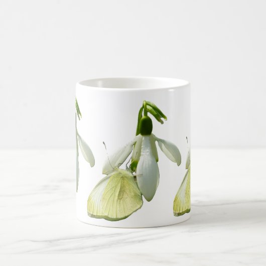 Mug Small White on Snowdrop (Centre)