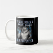 Mug Smart Fella Alpha Wolf Mème Drôle Werewolf maudit (Gauche)