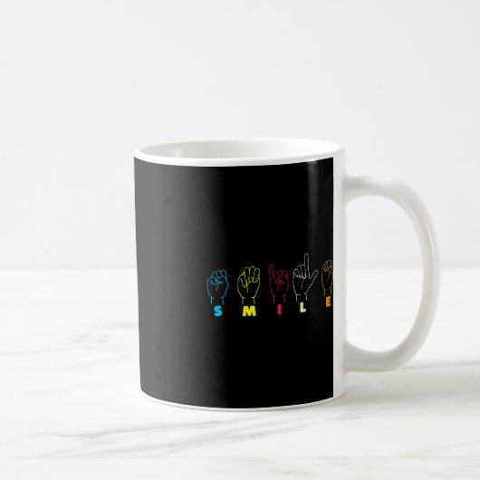 Mug Smile ASL Alphabet American Sing Language ASL Teac (Droite)