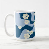 Mug Smile - Bleu foncé, Bleu clair et Crème (Gauche)