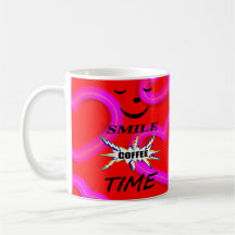 Smile Café Temps Avec Coeurs D'Amour