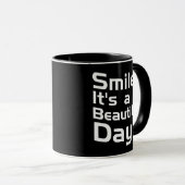 Mug Smile C'est une belle journée (Devant droit)