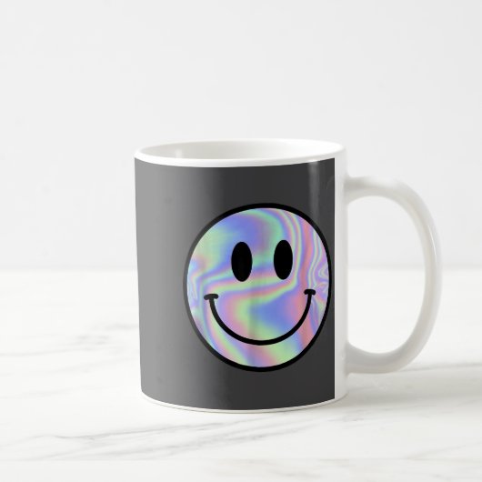 Mug Smile Face Shirt Happy Smiling Face Rave Edm Music (Droite)