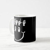 Mug Smile Hand Sign Language Asl Interpreter Translato (Devant gauche)