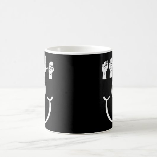 Mug Smile Hand Sign Language Asl Interpreter Translato (Centre)