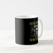 Mug Smile Or You're Doing It Wrong Skeleton Skull Holi (Devant droit)