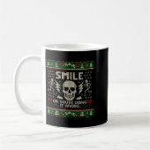 Mug Smile Or You're Doing It Wrong Skeleton Skull Holi (Gauche)