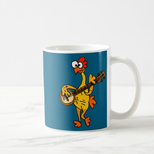 Mug Smileteestank Funny Rubber Chicken Playing Banjo C (Droite)
