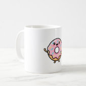 Mug Smiling Donut – Cute Kawaii Illustration (Devant gauche)