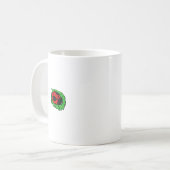 Mug Smiling Ladybug sur Green Leaf Mini - (Devant gauche)