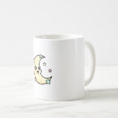Mug Smiling Moon – Cute Kawaii Illustration (Devant droit)