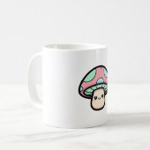 Mug Smiling Mushroom – Cute Kawaii Illustration (Devant gauche)