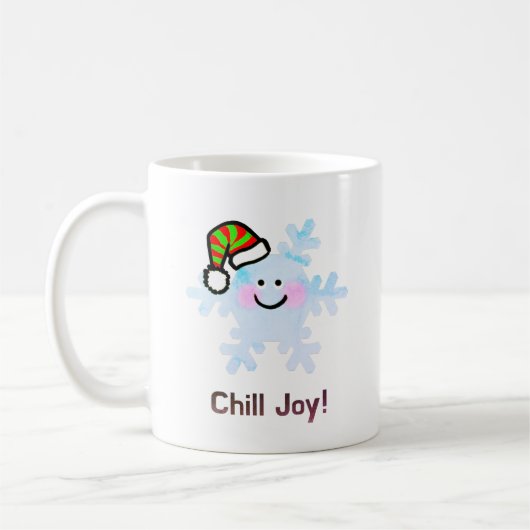 Mug Smiling Snowflake Holiday Cheer (Gauche)