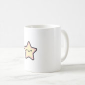 Mug Smiling Star – Cute Kawaii Illustration (Devant droit)
