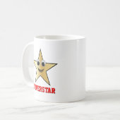 Mug Smiling Superstar Caractère Or Couleur étoile (Devant gauche)