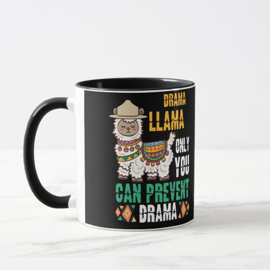 Mug Smokey the Llama Only You Can Prevent Drame (Gauche)