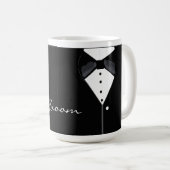 Mug Smoking noir pour marié (Devant droit)